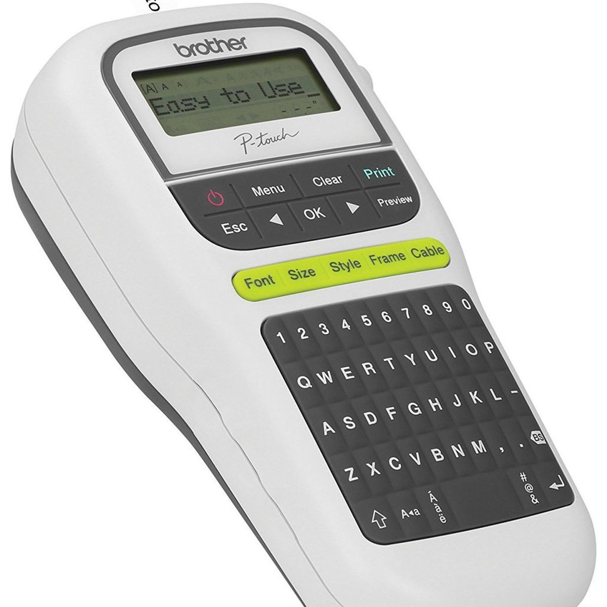 BROTHER - Rotulador Portátil Brother 3 fuentes 20mm/seg Visor LCD Gris BROTHER