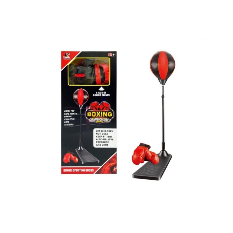 GENERICO - Set De Boxeo Puching Ball Con Guantes Para Niños