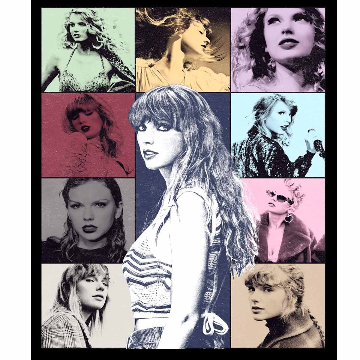 GENERICO - Cuadro De 50x70 De Taylor Swift Bastidor De Madera