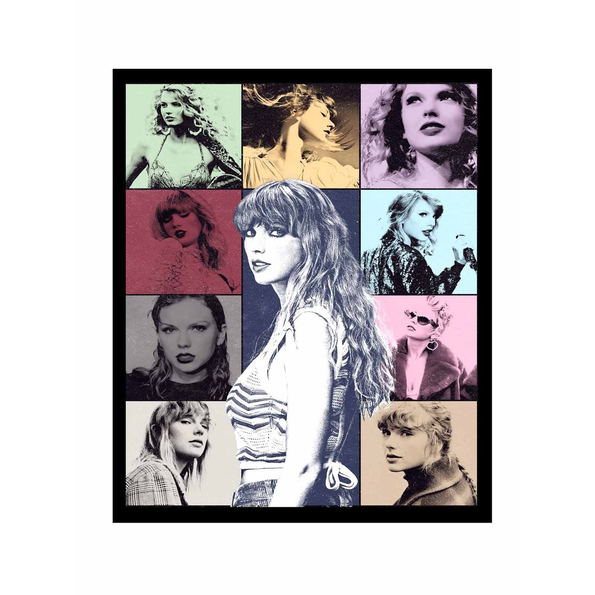 GENERICO - Cuadro De 50x70 De Taylor Swift Bastidor De Madera