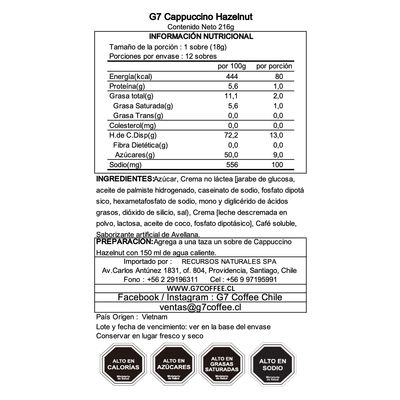 Imagen 2 del producto Café Cappuccino Avellana 12 Sobres - Trung Nguyen