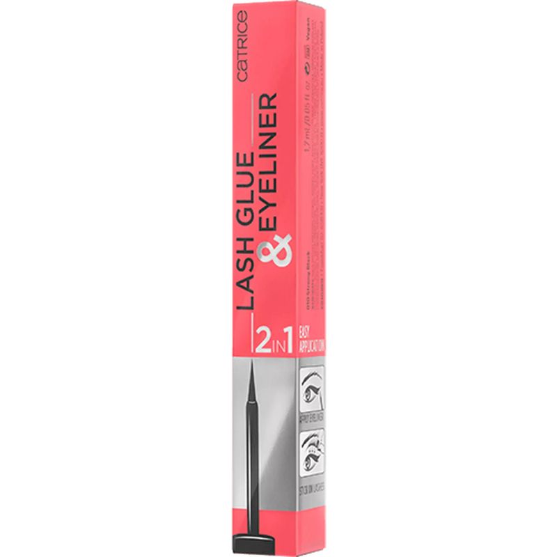 CATRICE - Delineador y Pegamento de Pestañas 2 EN 1 CATRICE  - 010 Strong Black