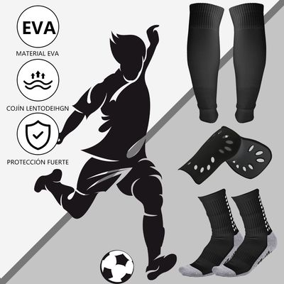 Imagen 2 del producto Kit Futbol 3 en 1 Calcetas Antideslizantes Canilleras Pro