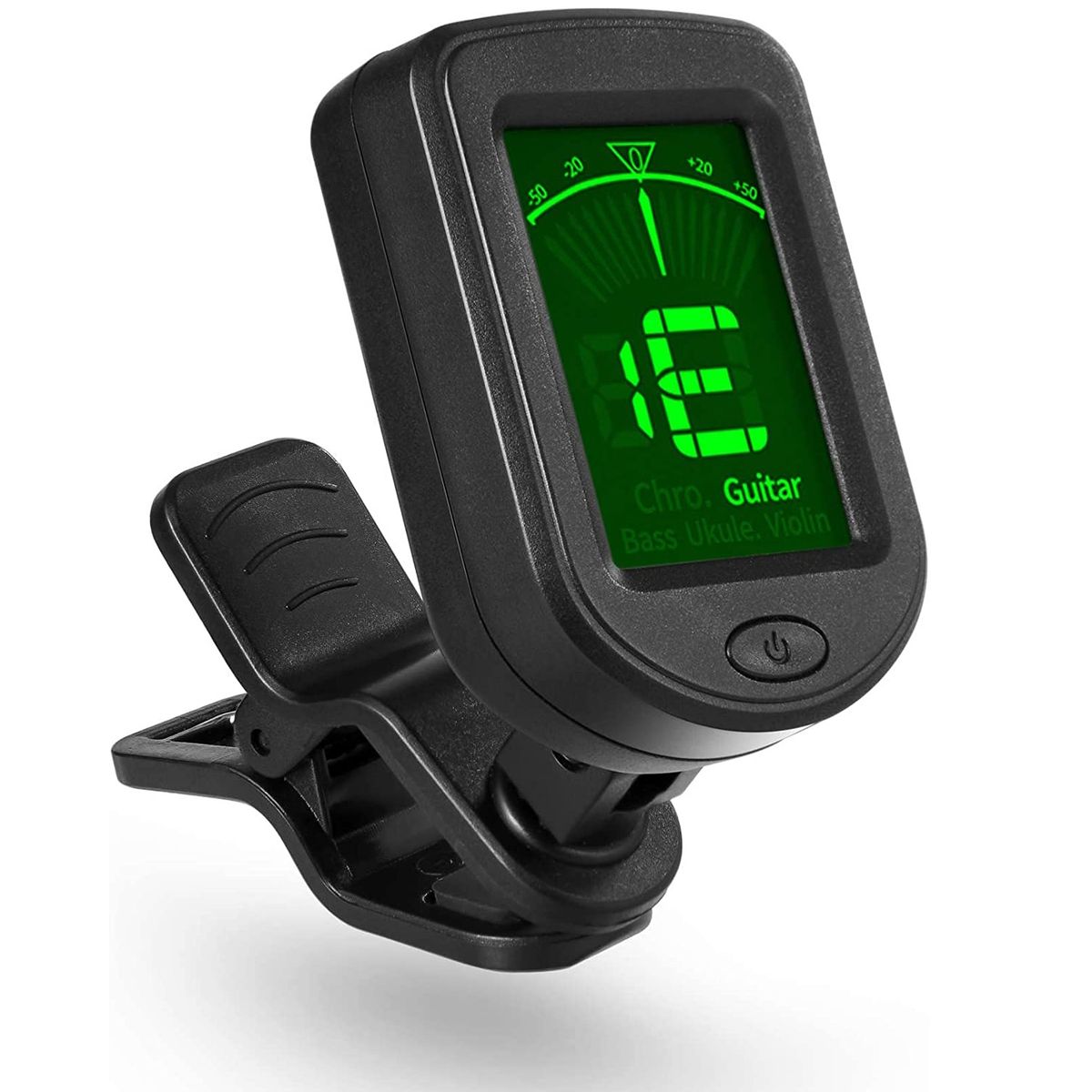 WELDMON - Pantalla LCD Afinador de Guitarra Bajo Violín Ukelele