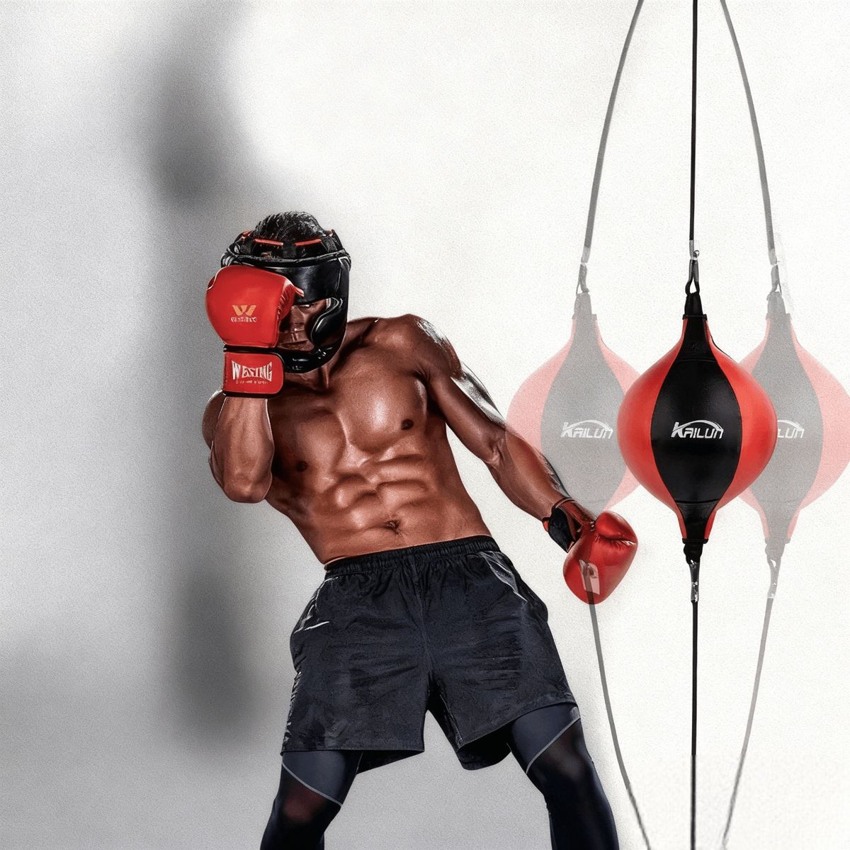 KOKILA - Pera Loca Boxeo Doble Elástico Velocidad + Bombín