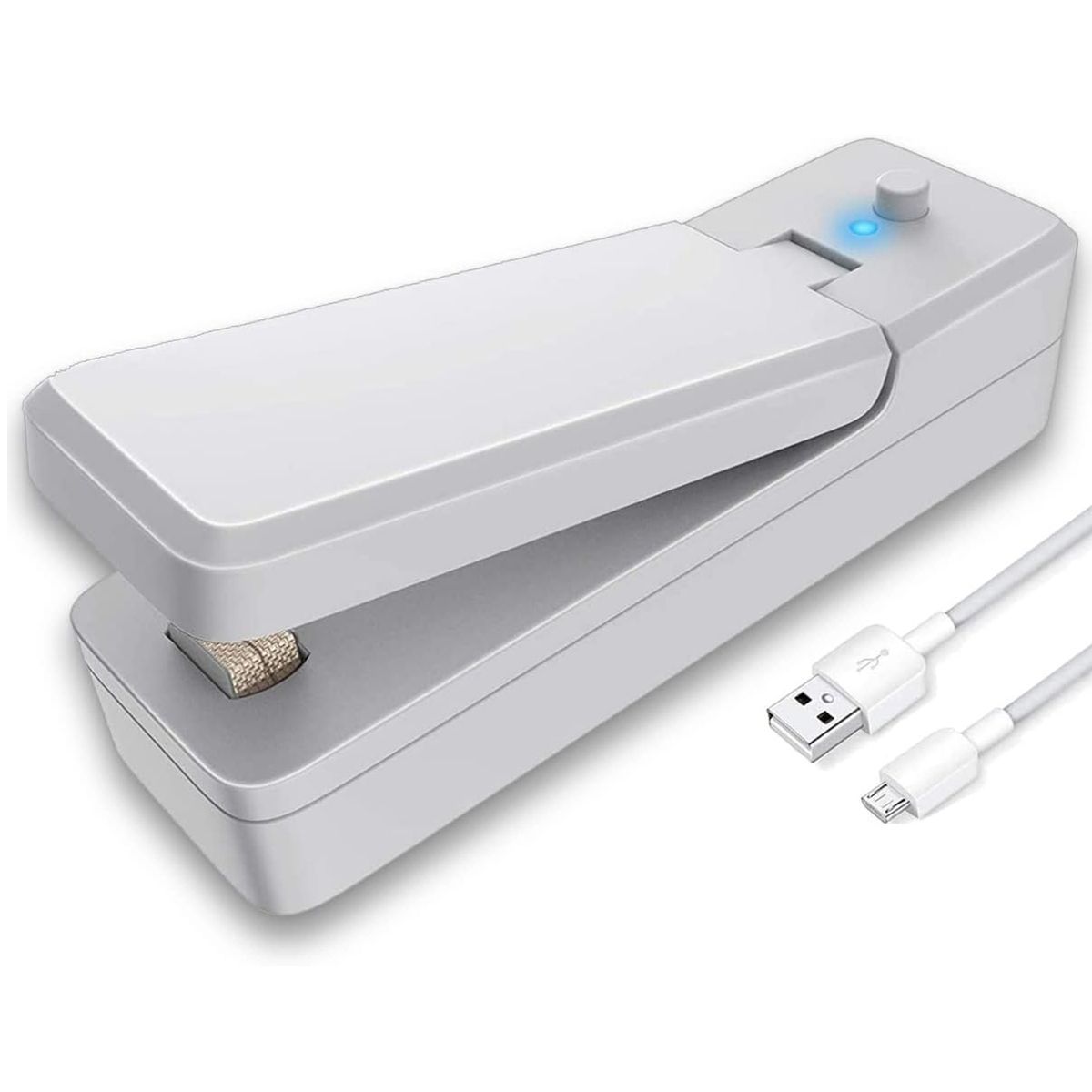 WELDMON - Sellador de bolsas de plástico sellador recargable USB-Gris