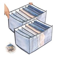 Pack 2 Organizador De Ropa Jeans Pantalones Camisas Armario