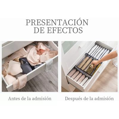 Imagen 2 del producto Pack 2 Organizador De Ropa Jeans Pantalones Camisas Armario