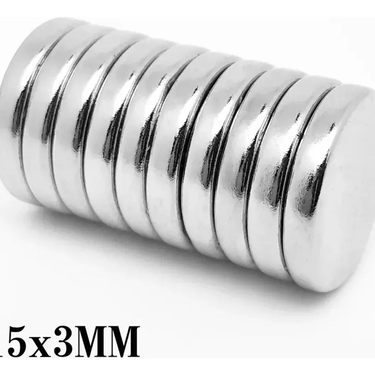 KUANGYE - Iman Imanes Potentes Neodimio De 15 X 3 Mm N50 (10 Unidades)