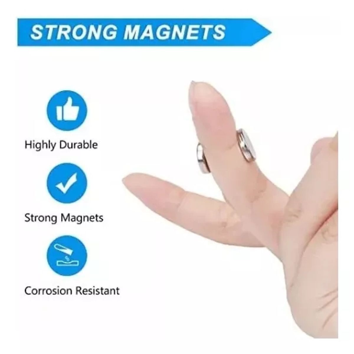 KUANGYE - Iman Imanes Potentes Neodimio De 15 X 3 Mm N50 (10 Unidades)