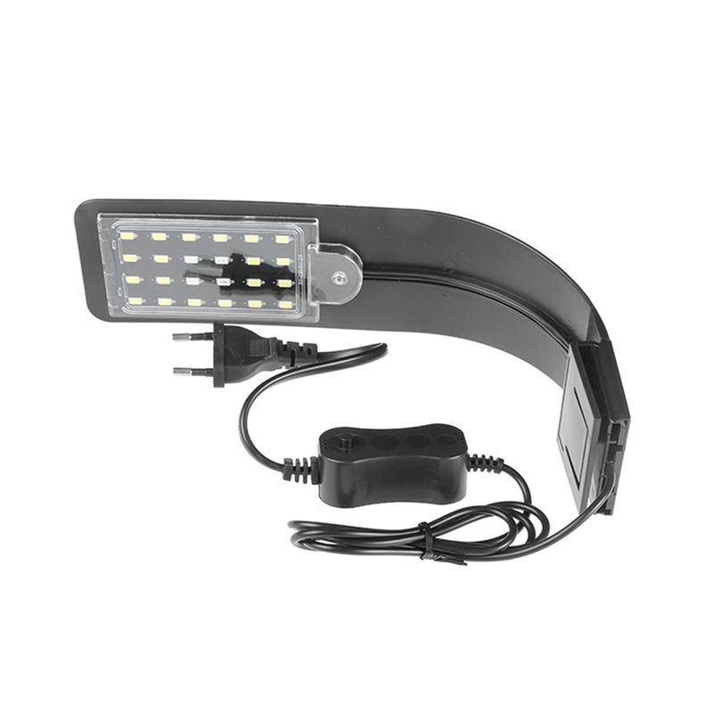 COREJOY - Luz Led Acuario Luz 10w Blanca Y Azul Led Clip-negro