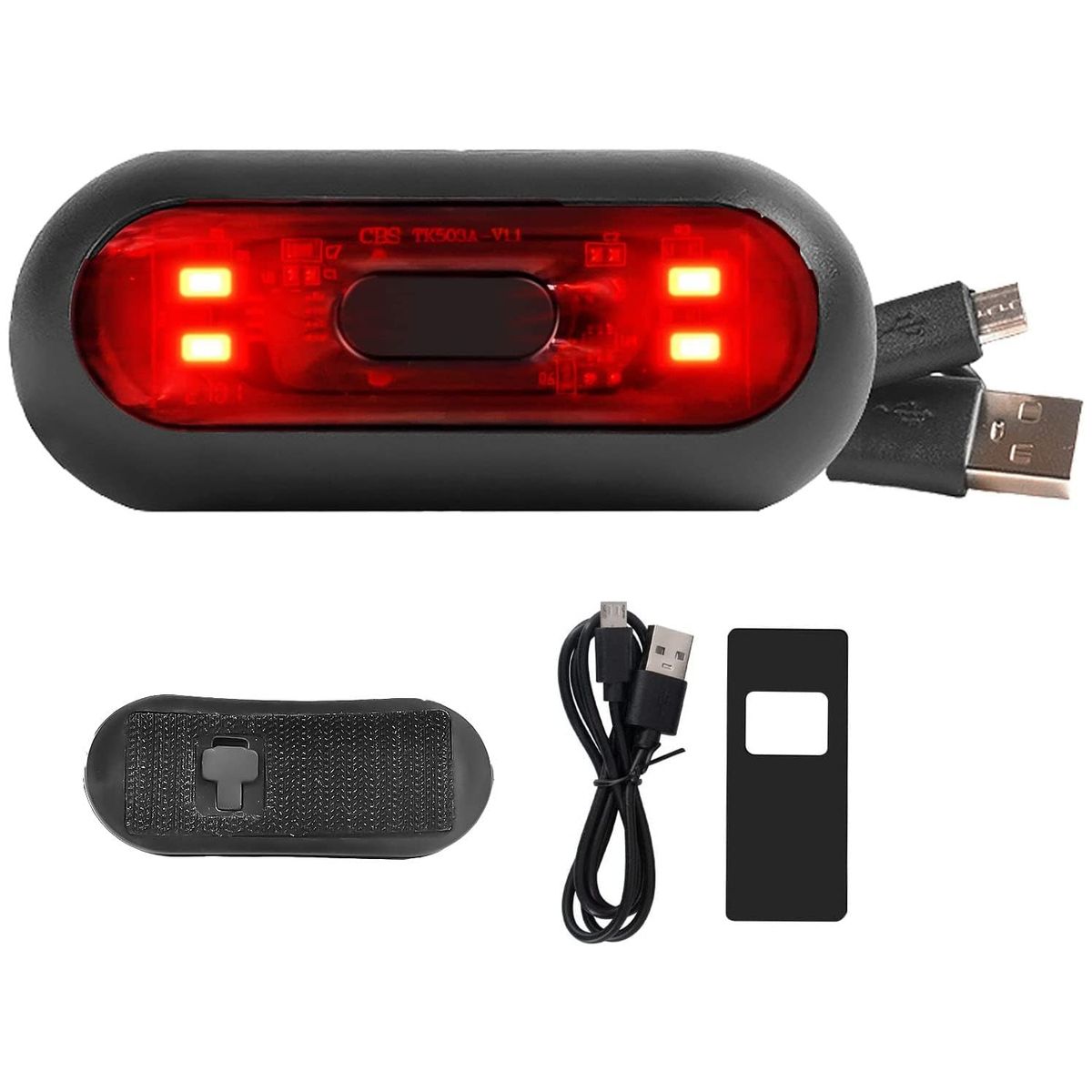 LELOX - Luz LED para Casco de Bicicleta Motocicleta