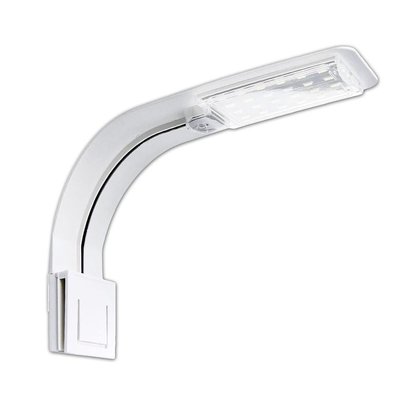 COREJOY - Luz Led  Acuario luz 10w  Blanca Y Azul Led Clip-blanco