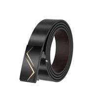 Cinturón Hombre Cuero De Vacuno Con Hebilla Automática 125cm