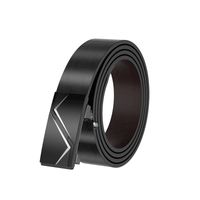 Cinturón Hombre Cuero De Vacuno Con Hebilla Automática 125cm