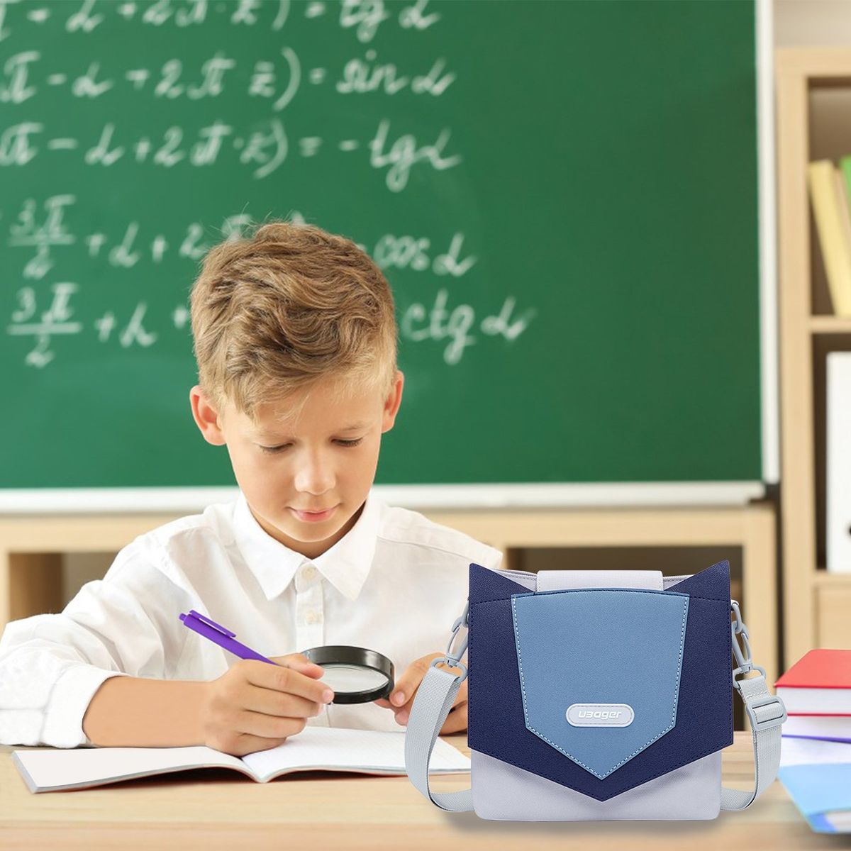 KOKILA - Cartera bandolera De Viaje Para Niños Y Niñas Bolso Cruzado