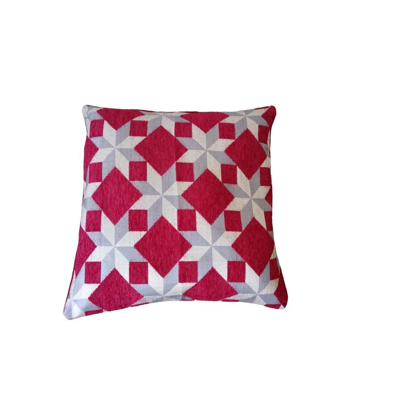 GENERICO - Funda Decorativa Para Cojín 40x40 Cm Navidad Estrella Roja