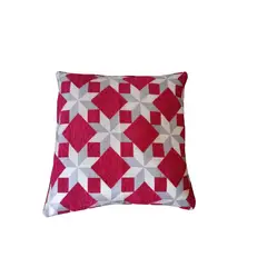 GENERICO - Funda Decorativa Para Cojín 40x40 Cm Navidad Estrella Roja