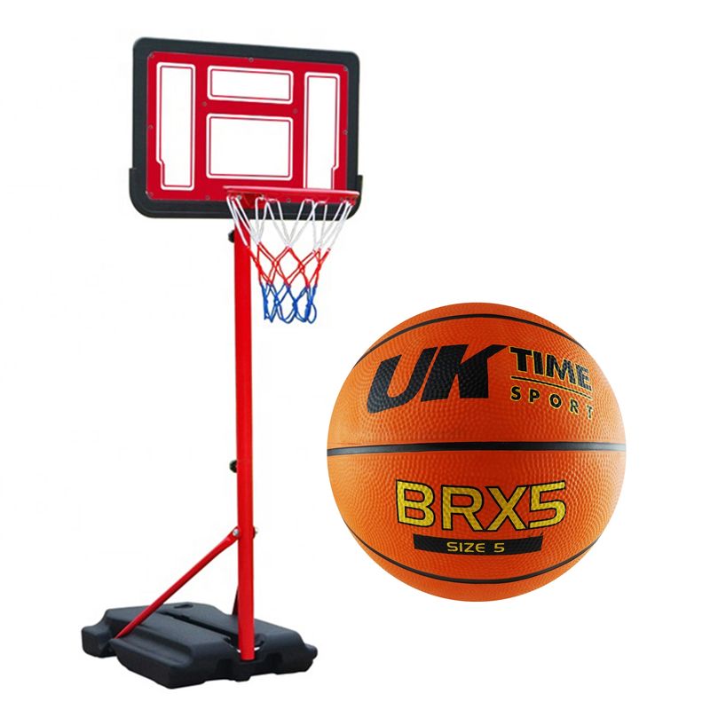 UK TIME - SET ARO DE BASQUETBOL NIÑO  BALON DE BASQUETBOL N°5 UK TIME
