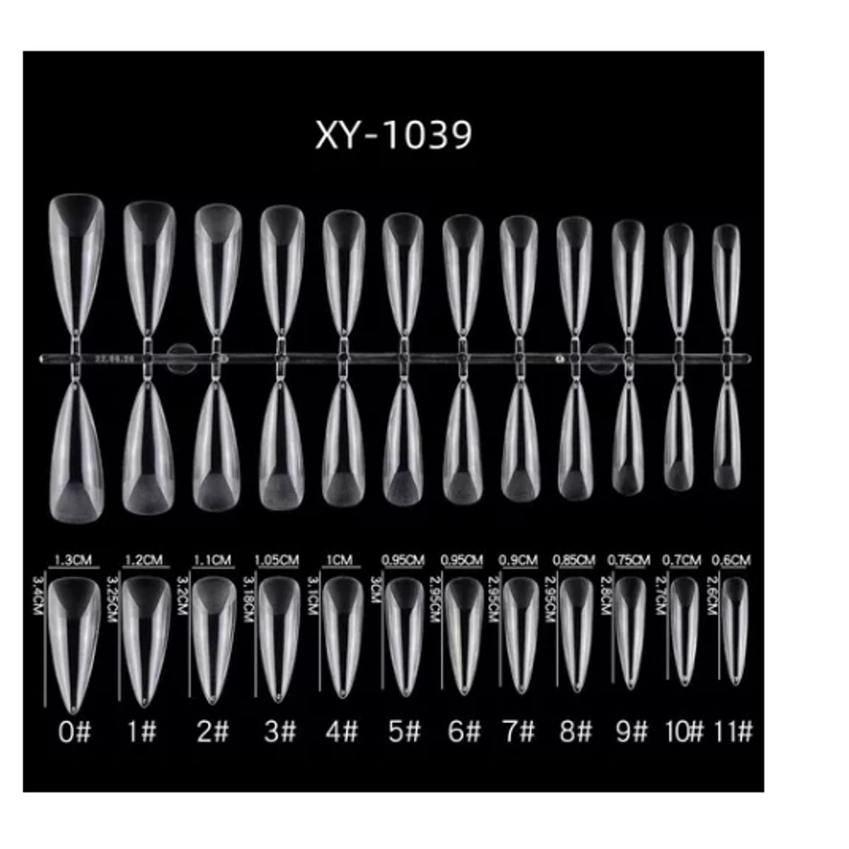 GENERICO - Soft Gel Tips Stilleto 120 Unidades