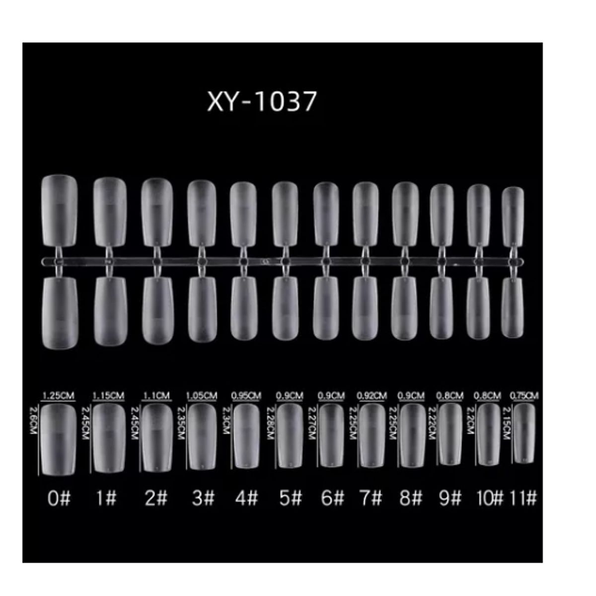 GENERICO - Soft Gel Tips Cuadrada 120 Unidades