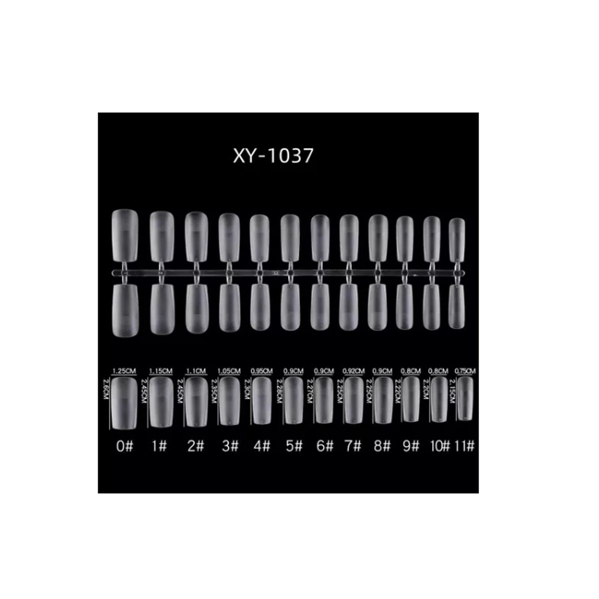 GENERICO - Soft Gel Tips Cuadrada 120 Unidades