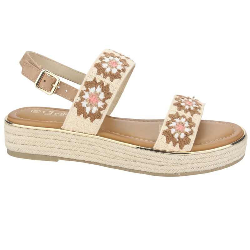 CHALADA - Sandalia Mujer Beige Casual Chalada Lila-16