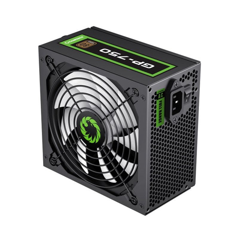 GAMEMAX - Fuente de Poder GameMax GP-750 de 750W (Certificado 80+ Bronce, ATX)