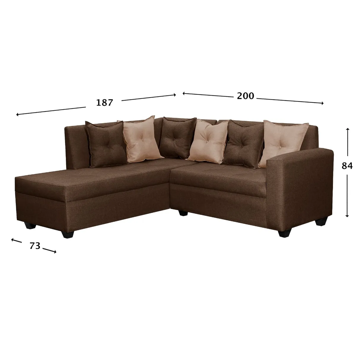 GENERICO - SECCIONAL  EMILIA 2-2 CHOCOLATE