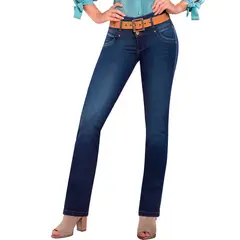 TYT - Jeans Clásico Push Up Levanta Cola Renacer Mujeron