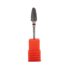 COSMETICAVAL - Fresa Carburo para limpieza cono punta redonda roja