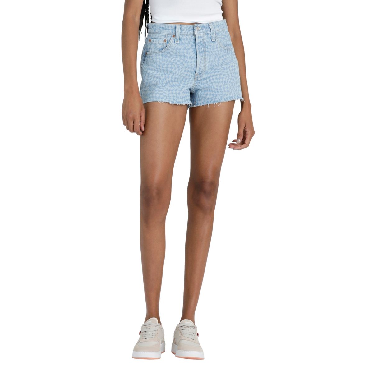 LEVIS - Shorts Mujer 501 Original Azul Levis