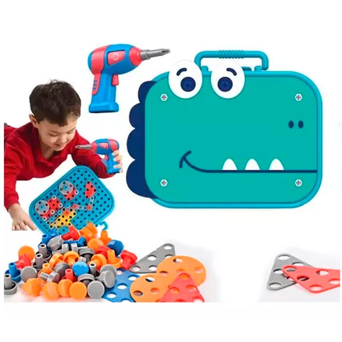 OFERTABKN - Juguete Puzzles 2d 3d Herramienta Taladro dino bolso