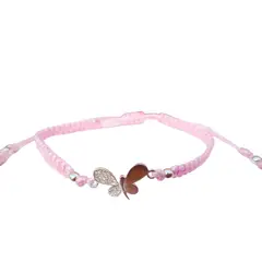 GENERICO - Pulsera hilo rosado y mariposa