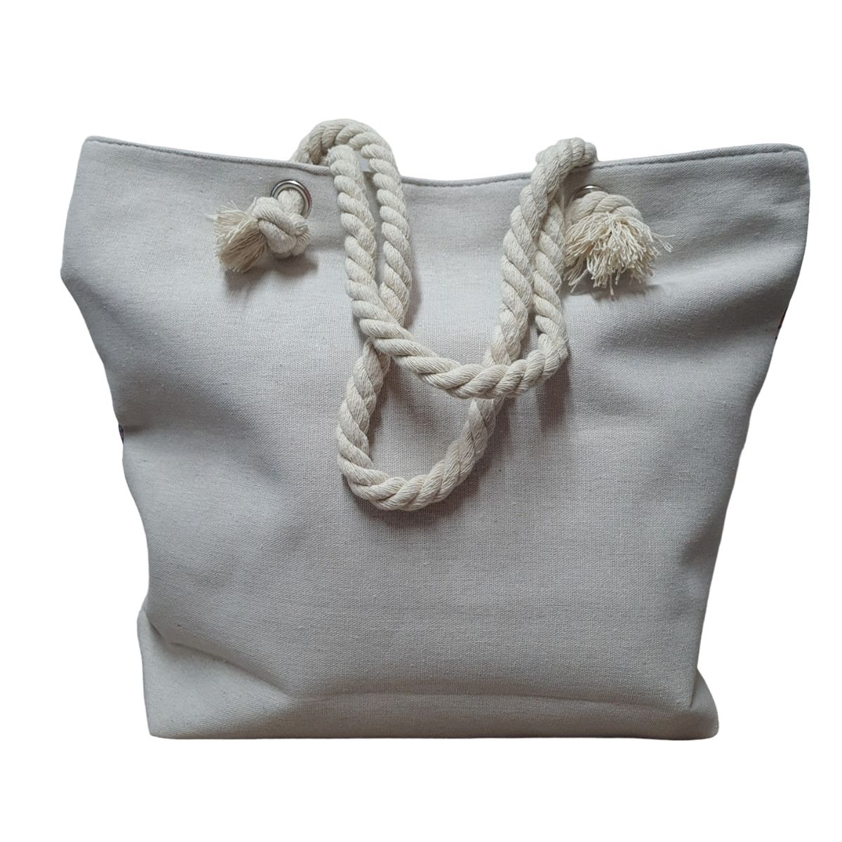 GENERICO - Bolso Playero Estampado - Rosa - Talla única