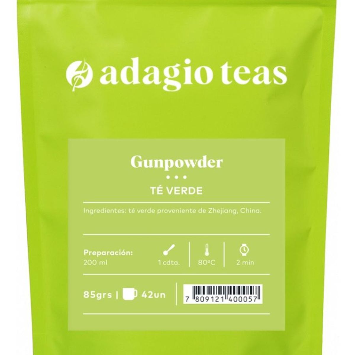 ADAGIO TEAS - Adagio Teas Té Verde Gunpowder 85 Grs