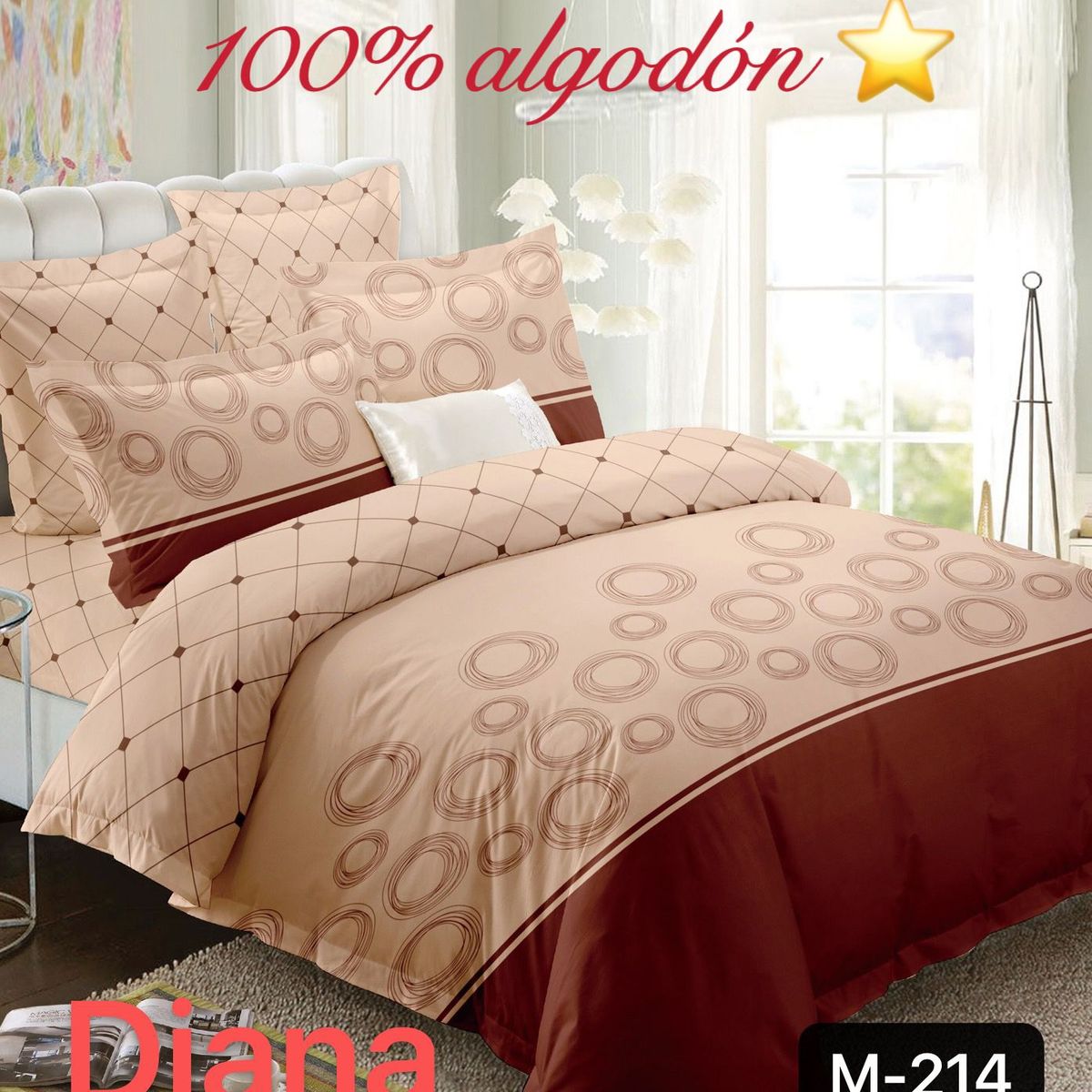 GENERICO - Cubrecama Reversible de Verano 1.5 Plaza