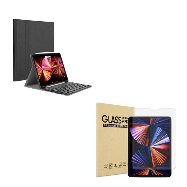 JOIGO - Funda Con Teclado Lamina Para iPad 12.9 Con Ranura Negro