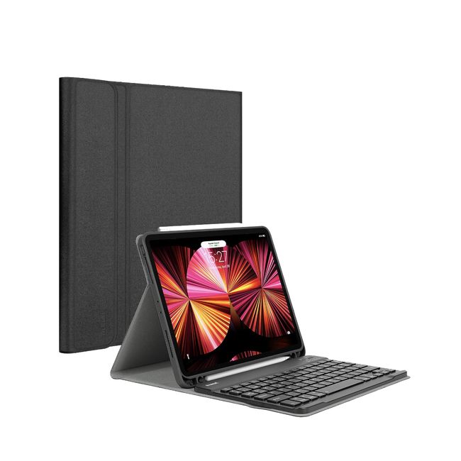 JOIGO - Funda Con Teclado Lamina Para iPad 12.9 Con Ranura Negro