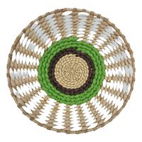 Circulo Decoración De Mimbre Para Pared Casa Terraza Mediano - Verde - Talla única