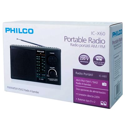 Imagen 2 del producto Radio Portatil Conexión 220V AM/FM/SW1/SW2 IC-X60