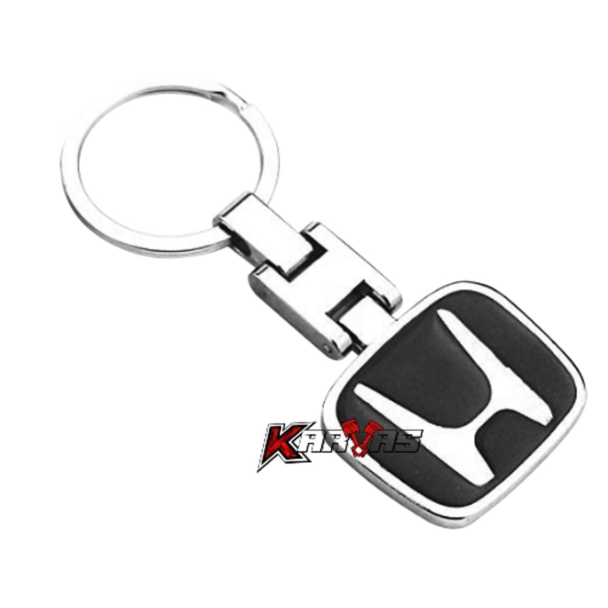 GENERICO - Llavero Metalico doble Caras HONDA Marcas Auto Karvas