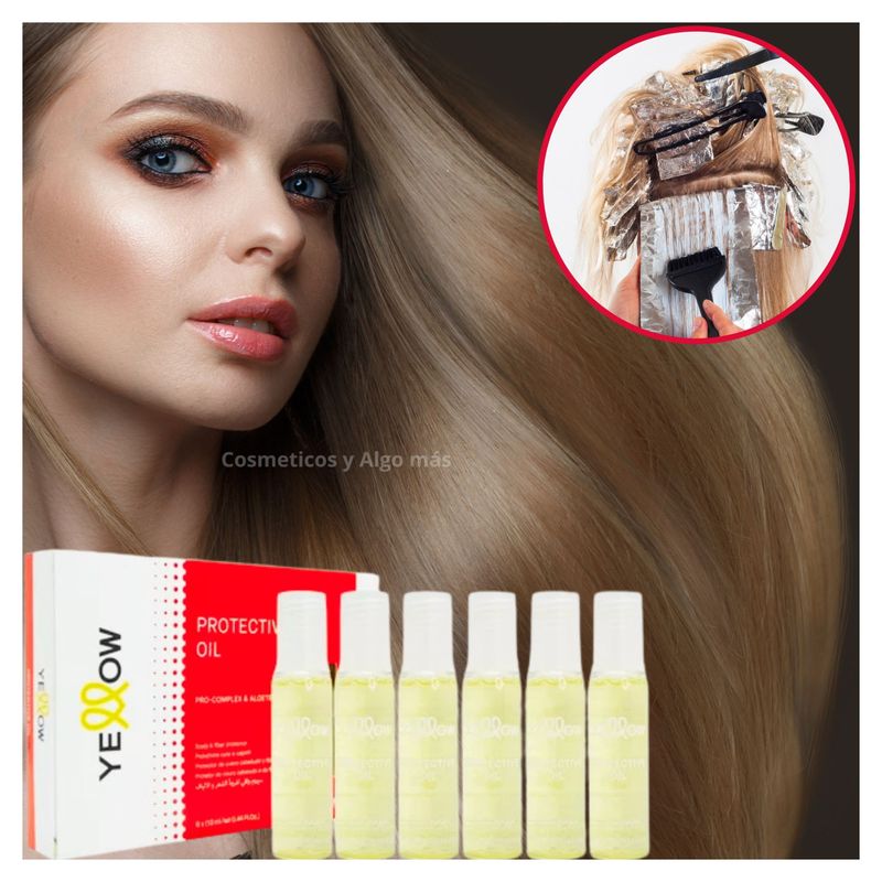 ALFAPARF MILANO - Caja de 6 ampollas Yellow Protective Oil Protector Capilar