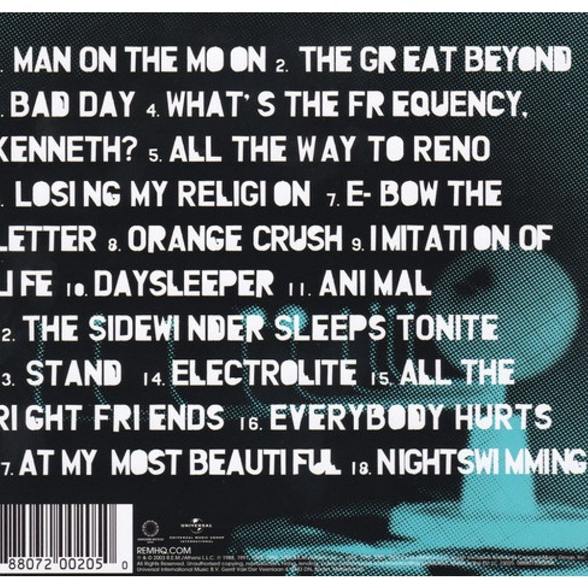 HITWAY MUSIC - REM - IN TIME 1988-2003 THE BEST OF REM-CD HITWAY MUSIC