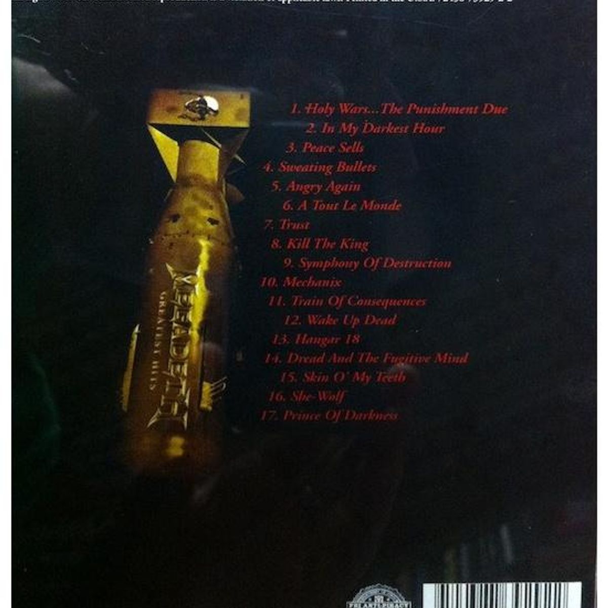 HITWAY MUSIC - MEGADETH - GREATEST HITS: BACK TO THE STAR - CD HITWAY MUSIC