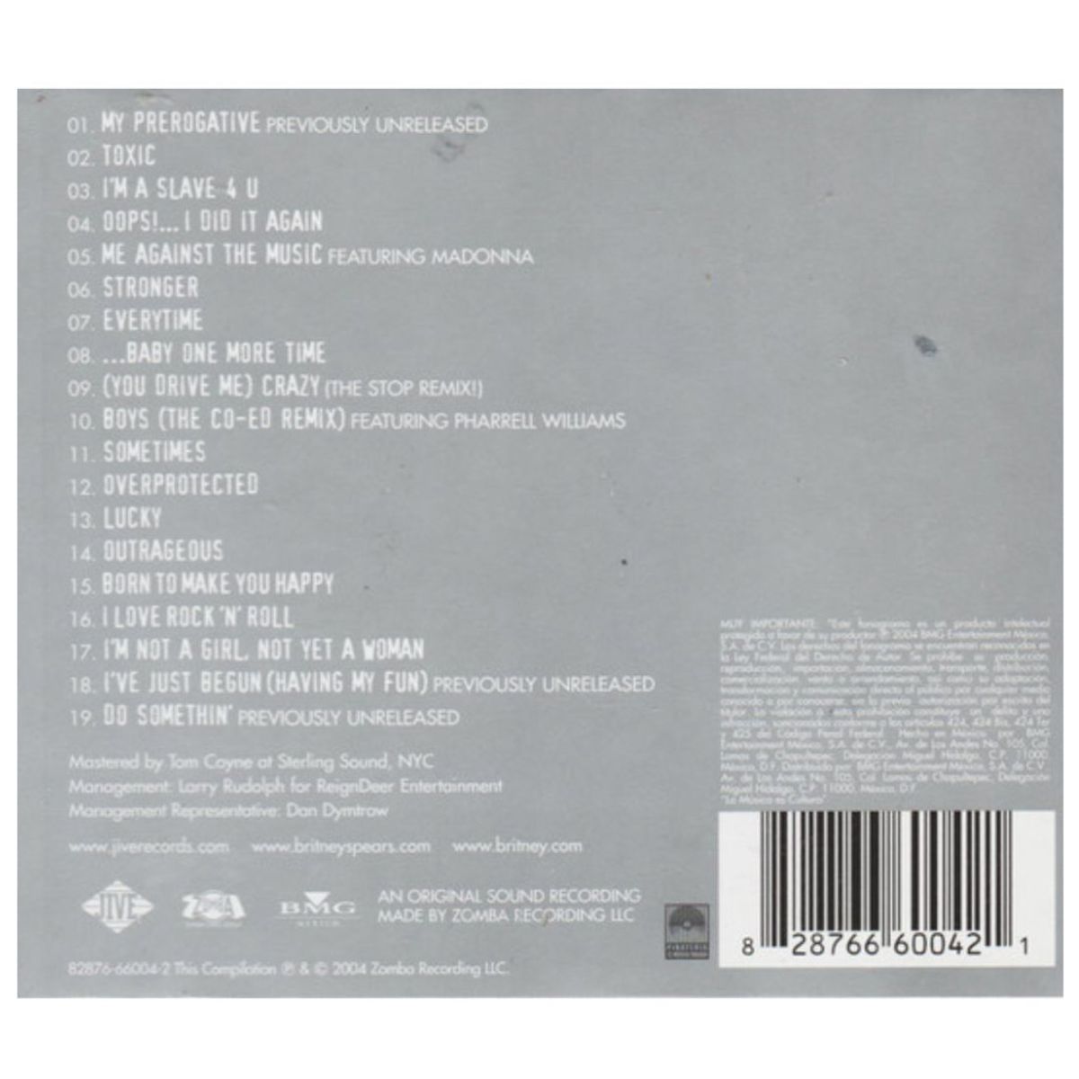 HITWAY MUSIC - BRITNEY SPEARS - MY PREROGATIVE GREATEST HITS - CD