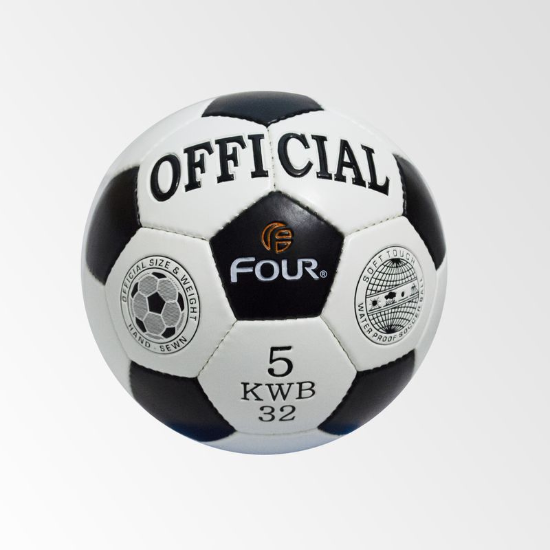 FOUR - Balón de Fútbol Four Oficial Nº5 Blanco Negro