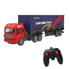 GENERICO - Camion Contenedor A Control Remoto Rc Juguete Con Luces - Rojo