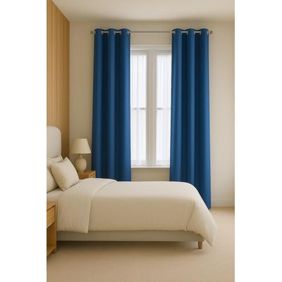 Imagen 2 del producto Cortina Tradicional 100% Blackout Azul