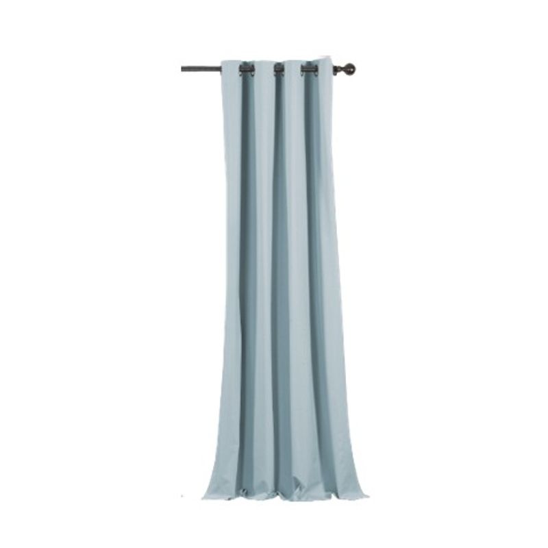 CLEMS CORTINAS - Cortina Tradicional 100% Blackout Azul Claro